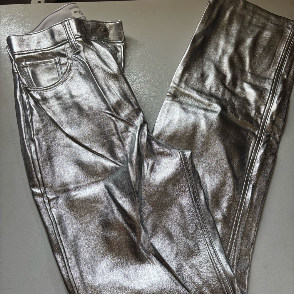 Abercrombie & Fitch Silver Straight Leg Jeans